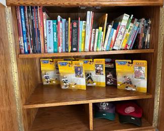 Books, Hockey Figurines 