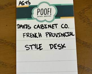 Davis Cabinet Co French Provincial Style Desk