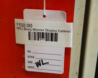 (WL) Borg Warner Display Cabinet