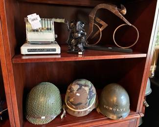 Army Helmets, Paymaster X-550 Check Writer  