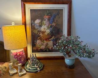 Framed Art, Decorative Lamp