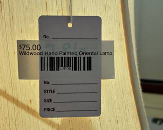 Wildwood Hand Painted Oriental Lamp