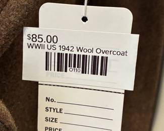 WWII US1942 Wool Overcoat