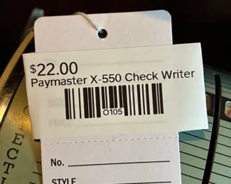 Paymaster X-550 Check Writer 