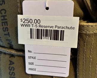 WWII T-5 Reserve Parachute 