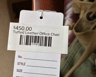 Tufted Leather Office Chair 