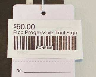 Pico Progressive Tool Sign