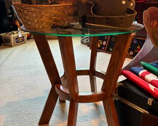 Glass Side Table 