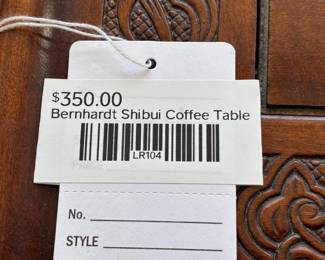 Bernhardt Shibui Coffee Table