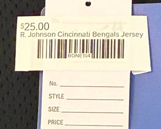 R Johnson Cincinnati Bengals Jersey