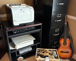 Filing Cabinet, Printer, Unmarked WWII Medical Memorabilia