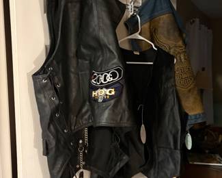 Harley-Davidson gear… jackets, vests, chaps, etc