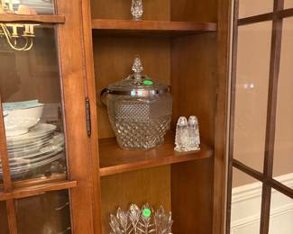 Wexford ice bin & other vintage crystal and glass misc. 