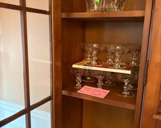 Heisey Moon Glo — Moon Glow stemware