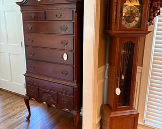 Kling Highboy Chest & Grandfather Clock