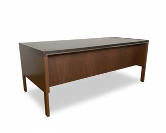 Mid-Century Modern Walnut Executive Desk Vtg