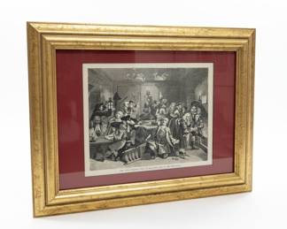 The Rake's Progress, Plate VI - The Rake's Ruin at the Gaming-Table
