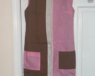 Vintage Color Block Mod Dress by Penney's