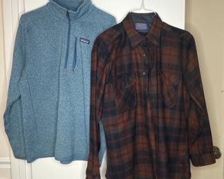 Pendleton Wool Shirt and Patagonia Fleece Pullover