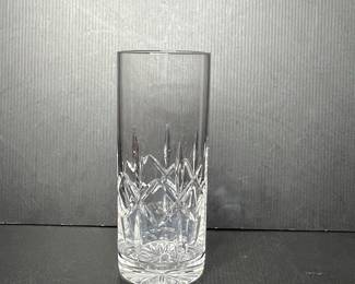 Vtg Tall Crystal Vase