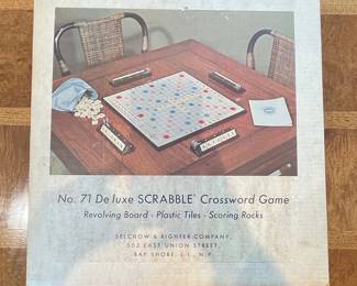 Selchow & Righter No. 71 Deluxe Scrabble Game with Revolving Board
