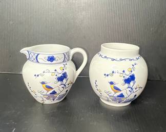 Wedgwood Volendam Creamer and Sugar Bowl