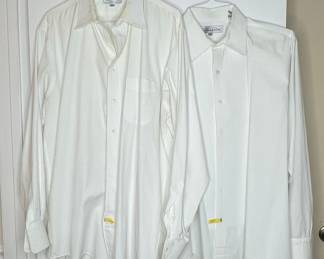Burberrys of London and Oscar de la Renta White Dress Shirts