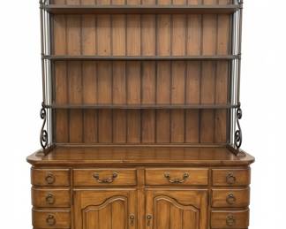 Hooker Furniture Seven Seas Baker's Rack with Cabinet Base