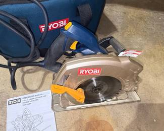Ryobi 7-1/4 in. Laser Circular Saw CSB142LZK with Bag
