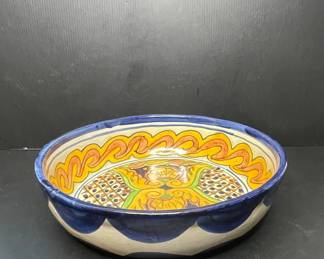 Hand-Painted Talavera Ceramic Bowl