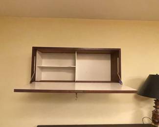 Mid-Century Modern Stereo Console and Wall Cabinet