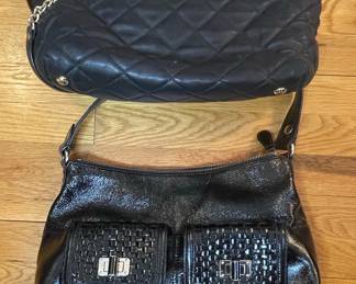 Michael Kors Quilted Handbag and Elliott Lucca Patent Leather Hobo Bag