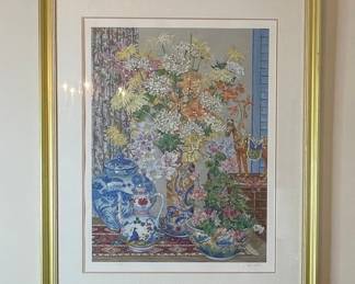 Still Life with Vases and Rug Print 10/300 by John Powell