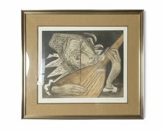 Troubadour Etching by Etienne Ret, 42/100