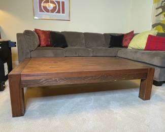 Wooden Block Coffee Table
