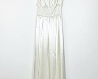 Vintage Gunne Sax Ivory Satin Lace Dress