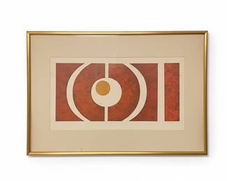Mid-Century Modern Abstract Geometric Print