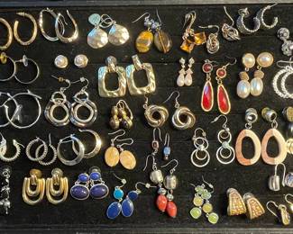 Assorted Fashion Earrings including Erwin Pearl