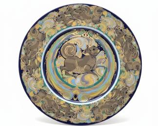 Bjorn Wiinblad Rosenthal Germany Eastern Horoscope Plate - Year of the Dragon