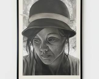 Portrait of a Young Woman with Hat