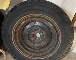 Sears Allstate "All-Season" Tire with Steel Wheel