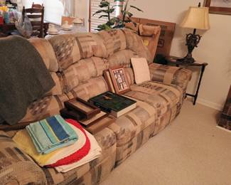 Sofa with reclining ends