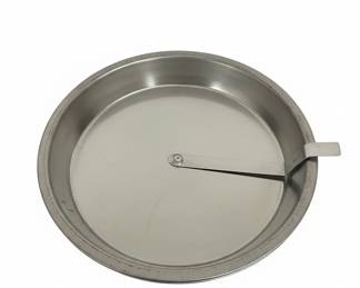 Stainless Steel Pie Plate with Embossed Rim