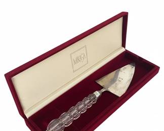 Mikasa Crystal Cake Server