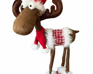 Plush Christmas Moose Decoration