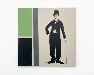 Charlie Chaplin The Tramp IKEA PJATTERYD Canvas Print