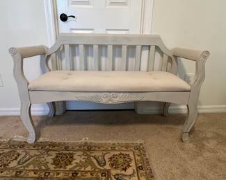 Signature Design by Ashley Realyn French Country Style Upholstered Bench