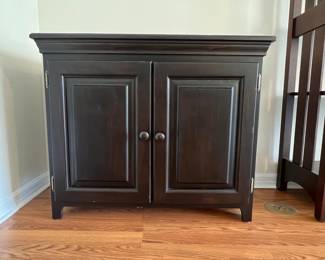 Dark Wood TwoDoor Storage Cabinet