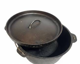 Cast Iron Dutch Oven Camping Set with Skillet and Griddle