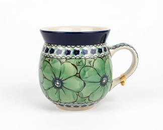 Polish Pottery Unikat Bubble Mug by Ceramika Artystyczna  Pattern UA